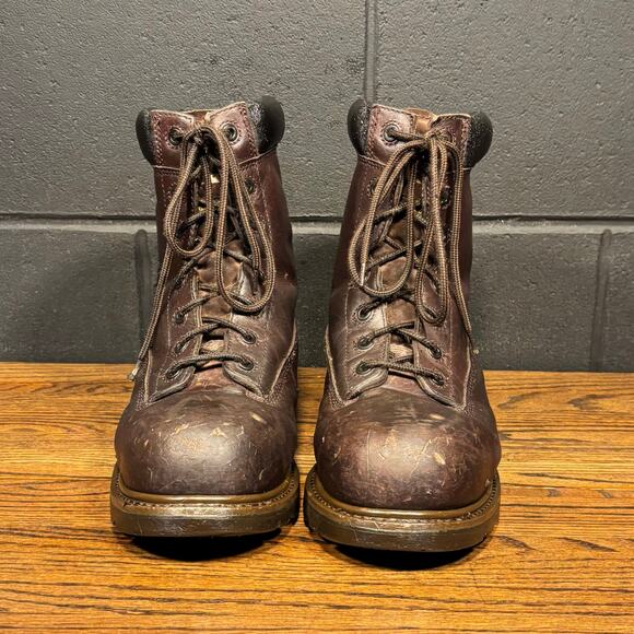 SAMCO Freezewear Brown Leather Steel Toe Work Hunting Boots Men’s 11 - Picture 3 of 8